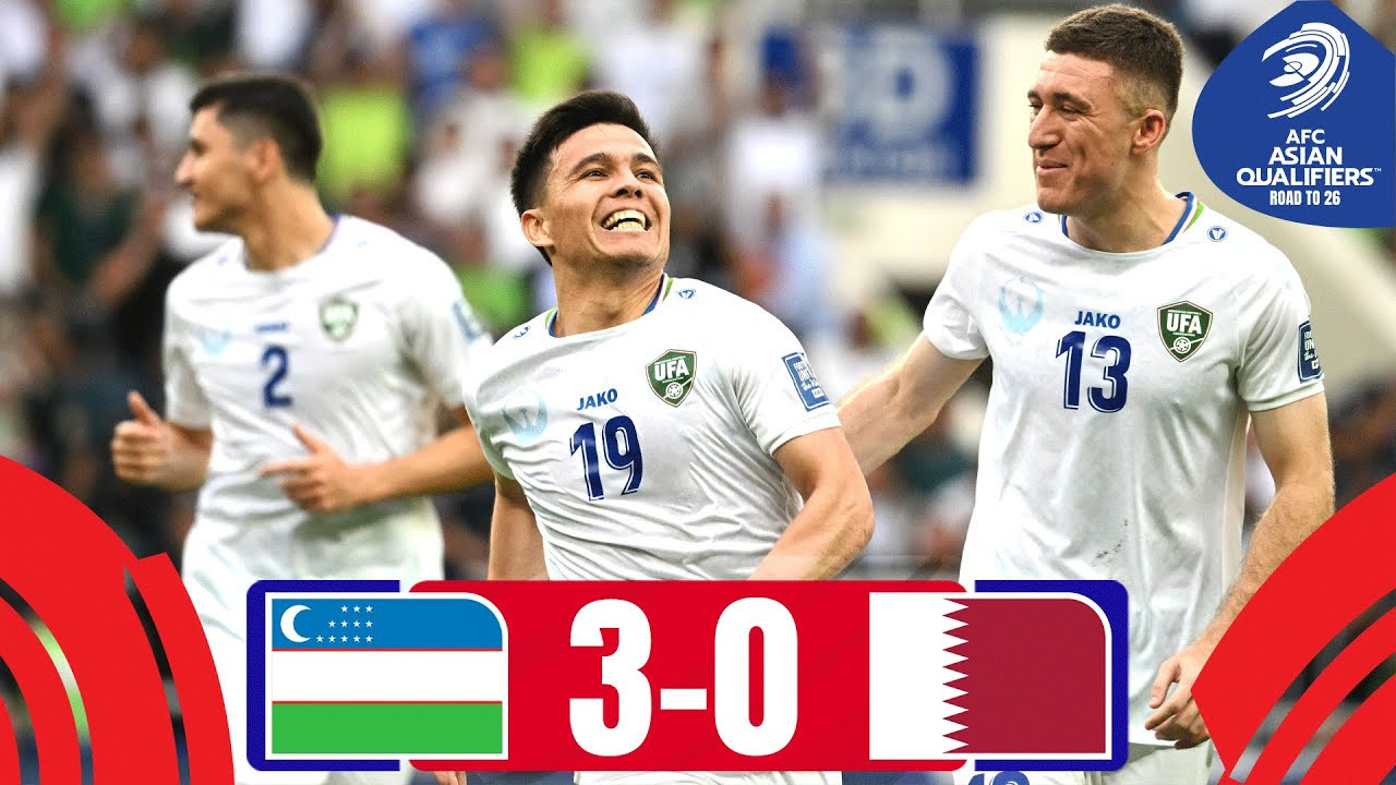 #ไฮไลท์ฟุตบอล [ อุซเบกิสถาน 3 - 0 กาตาร์ ] ฟุตบอลโลก รอบคัดเลือก โซนเอเชีย 2025/11.6.68