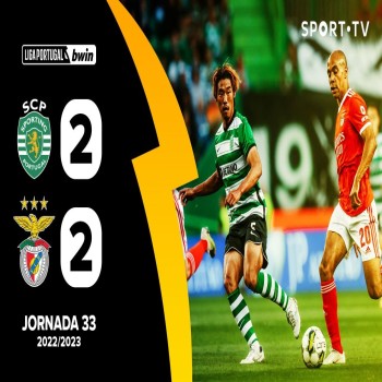 #ไฮไลท์ฟุตบอล [ สปอร์ติ้ง ลิสบอน 2 - 2 เบนฟิก้า ] ลีกา ซาเกรส โปรตุเกส 2022/23