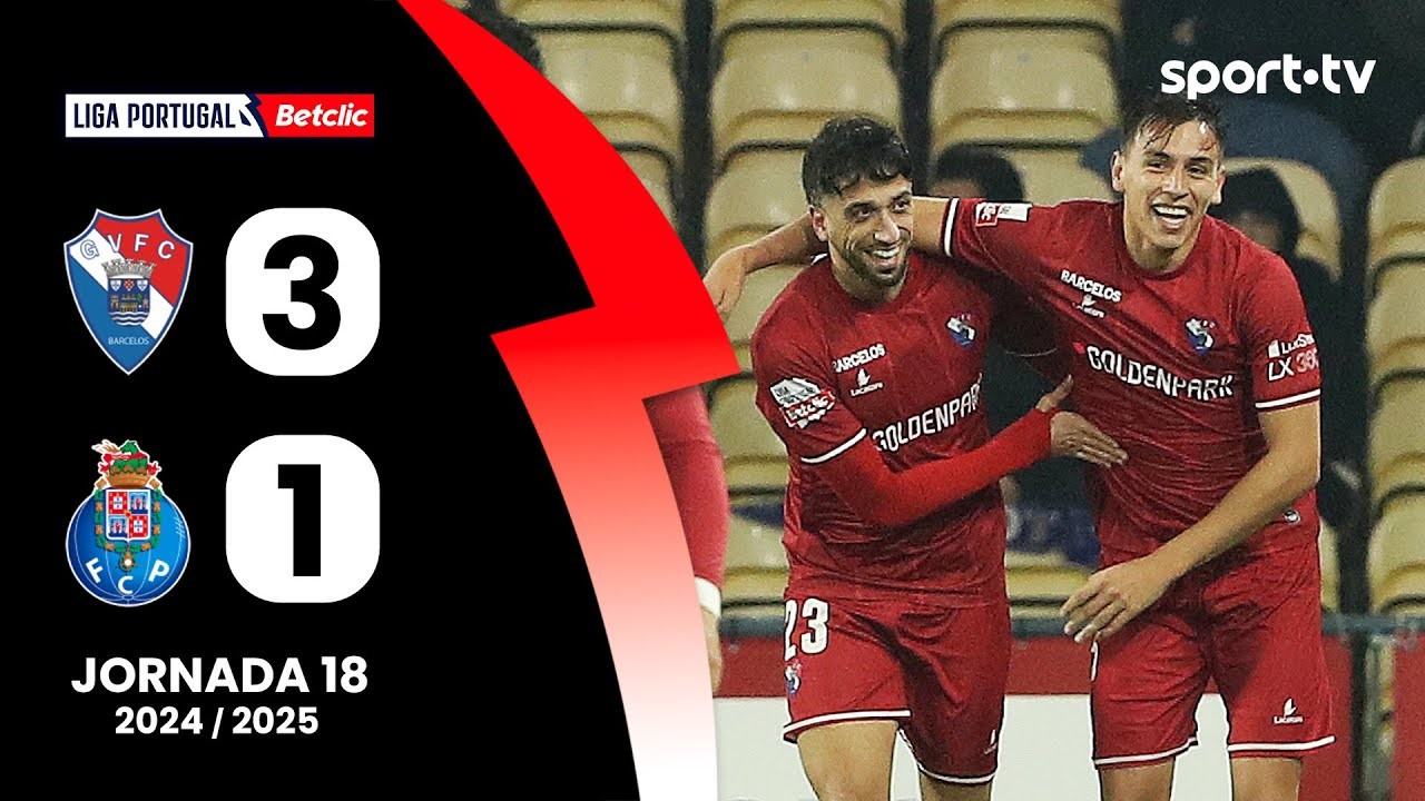 #ไฮไลท์ฟุตบอล [ กิล วิเซนเต้ 3 - 1 เอฟซี ปอร์โต้ ] ลีกา ซาเกรส โปรตุเกส 2025/20.1.68