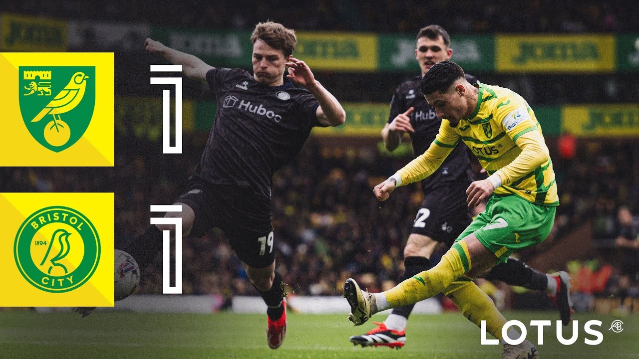 #ไฮไลท์ฟุตบอล [ นอริช ซิตี้ 1 - 1 บริสตอล ซิตี้ ] เดอะแชมเปี้ยนส์ชิพ อังกฤษ 2024/21.4.67