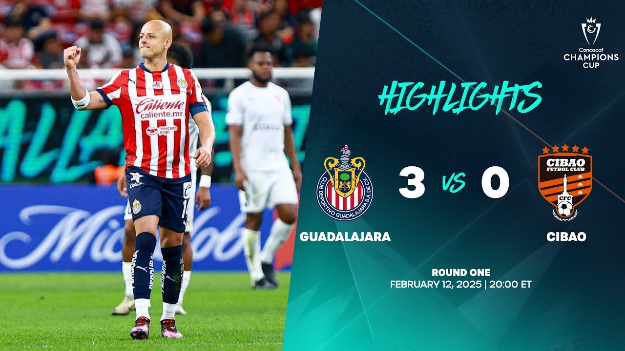 #ไฮไลท์ฟุตบอล [ ชีวาส กัวดาลาจาร่า 3 - 0 ซิบาโอ เอฟซี ] คอนคาเคฟ แชมเปี้ยนส์ คัพ 2025/13.2.68