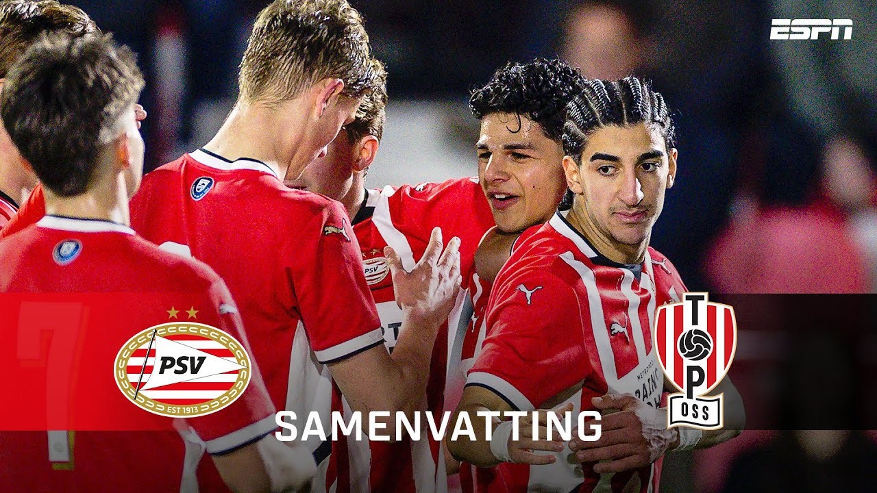 #ไฮไลท์ฟุตบอล [ พีเอสวี ไอนด์โฮเฟ่น(เยาวชน) 2 - 2 เอฟซี ออสส์ ] จูปิแลร์ลีก ฮอลแลนด์ 2025/11.3.68