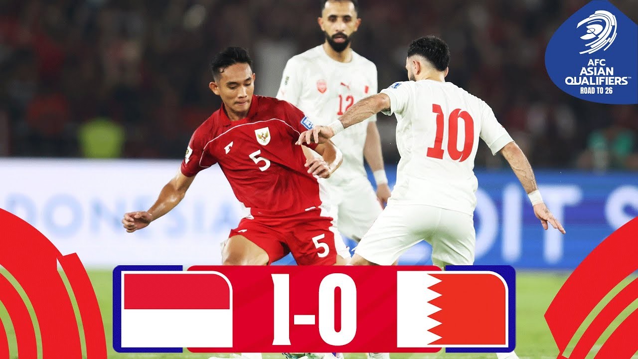 #ไฮไลท์ฟุตบอล [ อินโดนีเซีย 1 - 0 บาห์เรน ] ฟุตบอลโลก รอบคัดเลือก โซนเอเชีย 2025/26.3.68