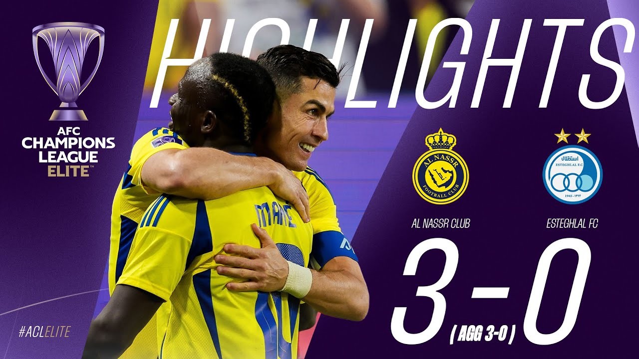 #ไฮไลท์ฟุตบอล [ อัล นาสเซอร์(ซาอุ) 3 - 0 เอสเตกฮลัล(อิหร่าน) ] เอเอฟซี แชมเปี้ยนส์ลีก อีลิท 2025/11.3.68