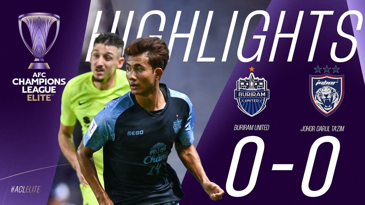 #ไฮไลท์ฟุตบอล [ บุรีรัมย์ ยูไนเต็ด(ไทย) 0 - 0 ยะโฮร์ ดารุล ทักซิม(มาเลเซีย) ] เอเอฟซี แชมเปี้ยนส์ลีก อีลิท 2025/5.3.68