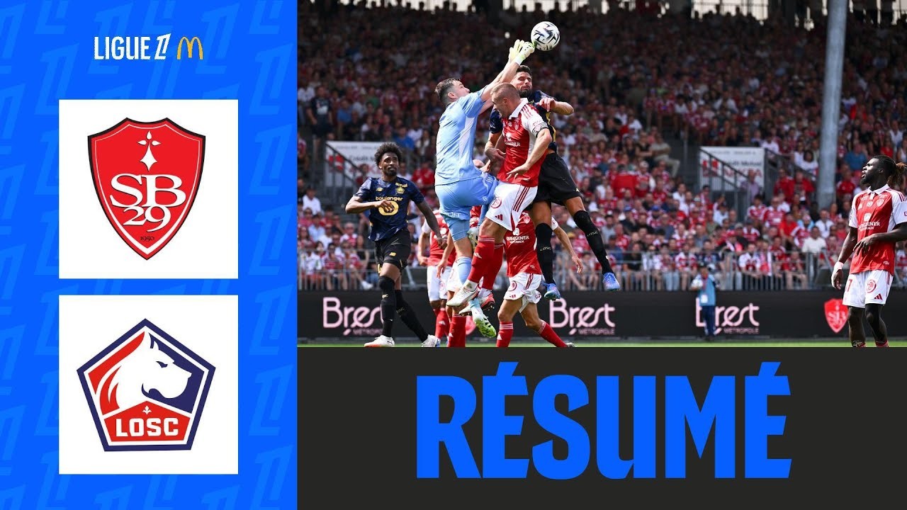 #ไฮไลท์ฟุตบอล [ แบรสต์ 3 - 3 ลีลล์ ] ลีกเอิง ฝรั่งเศส 2025/18.8.68